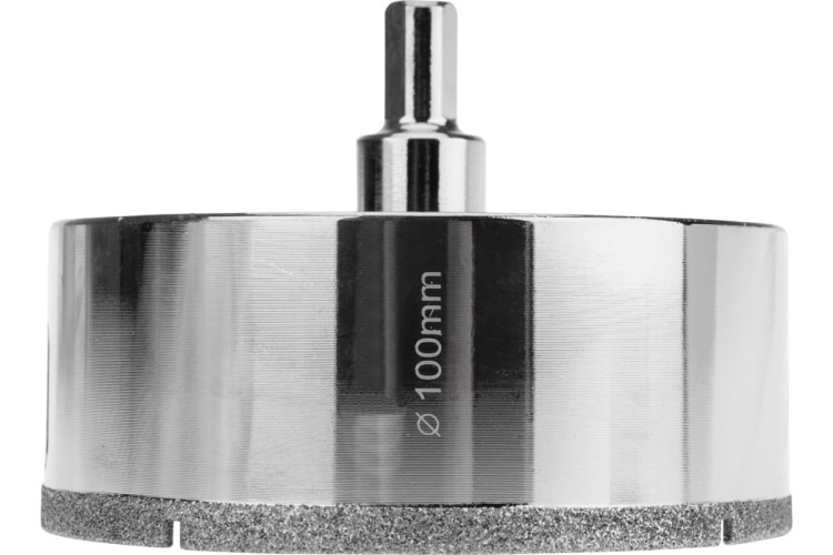 Алмазная коронка для мокрого сверления Kranz KR-92-0021 100мм по керамограниту с центров. сверлом - изображение 2