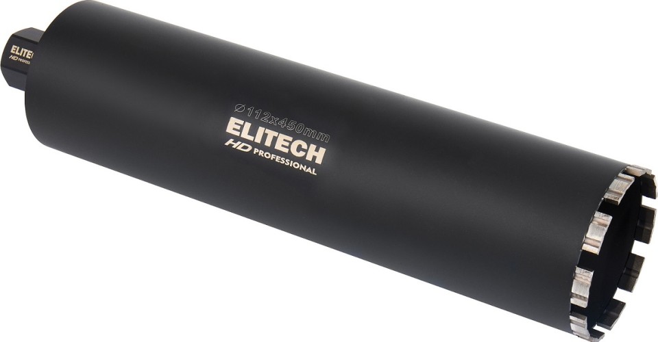 Алмазная коронка для мокрого сверления ELITECH 1110.012000 HD с охлаждением, 112х450, 1 1/4"  206481 - изображение 4