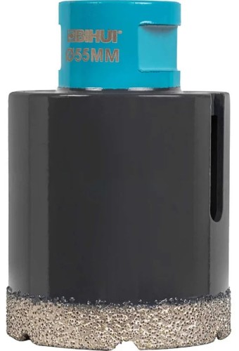 Алмазная коронка для мокрого сверления BIHUI DBDF55 по керамограниту, 55мм