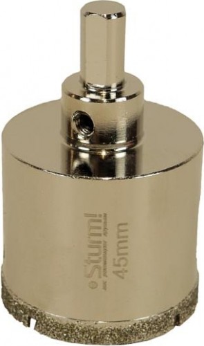 Алмазная коронка для мокрого сверления Sturm 1055-10-4570 по керамограниту 45х70 мм, хвост. с проточками - изображение 2