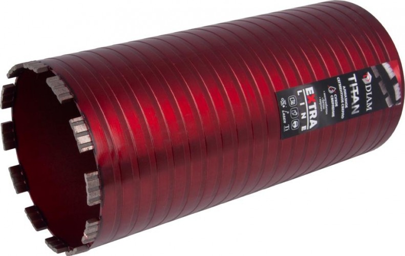Алмазная коронка для мокрого сверления DIAM САСС 132x300х6x1,1/4UNC Extra Line Titan (арм. бетон) 313029 - изображение 4