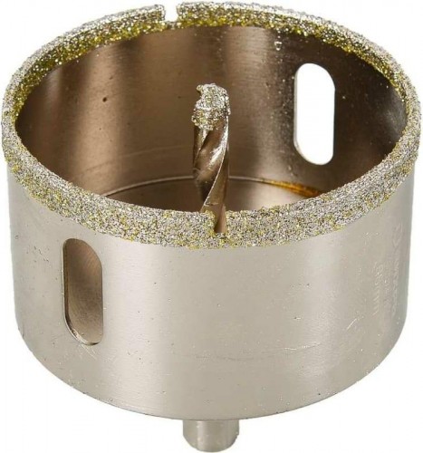 Алмазная коронка для мокрого сверления ВИХРЬ 55 мм по керамограниту/керамике 73/10/9/7