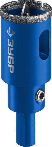 Алмазная коронка для мокрого сверления ЗУБР ПРОФЕССИОНАЛ по кафелю и стеклу, d=32 мм, зерно р 60, в сборе с 29850-32 - изображение 3