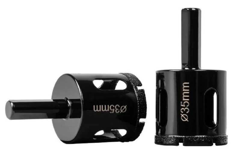 Алмазная коронка для мокрого сверления DLT 0043 по плитке и керамограниту Ceramic, 35мм - изображение 2