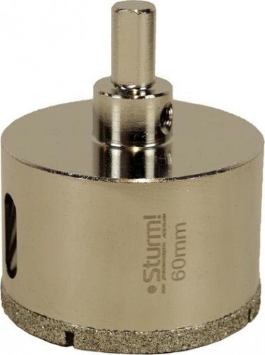 Алмазная коронка для мокрого сверления Sturm 1055-10-6070 по керамограниту 60х70 мм, хвост. с проточками - изображение 2