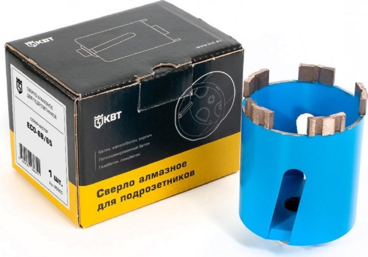Алмазная коронка для подрозетников КВТ SF-68/65 серия ПРОФИ 85563 - изображение 4