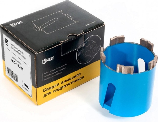 Алмазная коронка для подрозетников КВТ SF-72/65 серия ПРОФИ 85564 - изображение 4