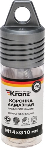 Алмазная коронка для сухого сверления Kranz KR-92-1003 по керамограниту и железобетону М14, 10мм - изображение 5