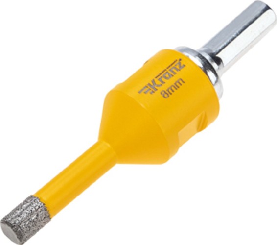 Алмазная коронка для сухого сверления Kranz KR-92-1002 по керамограниту и железобетону М14, 8мм - изображение 2