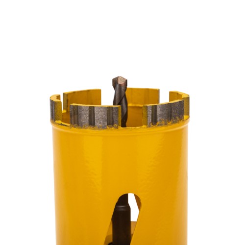 Алмазная коронка для сухого сверления Kranz KR-90-0164 по бетону 70 мм l=90мм M16 сегмент SDS-plus - изображение 4