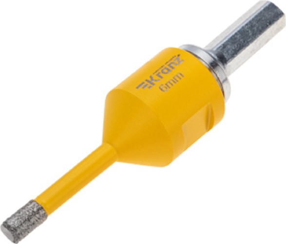 Алмазная коронка для сухого сверления Kranz KR-92-1001 по керамограниту и железобетону М14, 6мм - изображение 2