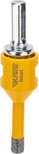 Алмазная коронка для сухого сверления Kranz KR-92-1002 по керамограниту и железобетону М14, 8мм