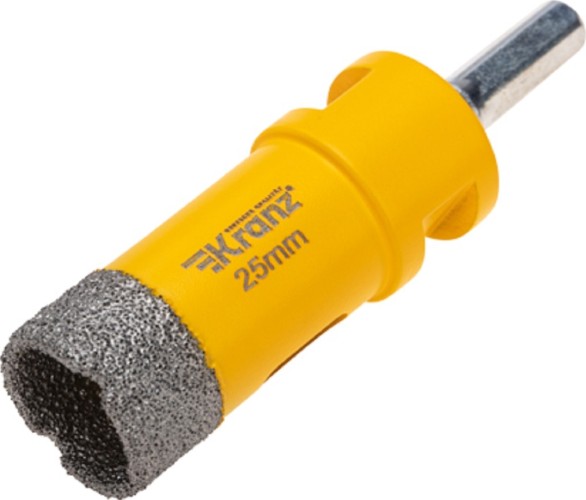 Алмазная коронка для сухого сверления Kranz KR-92-1012 по керамограниту и железобетону М14, 25мм - изображение 2