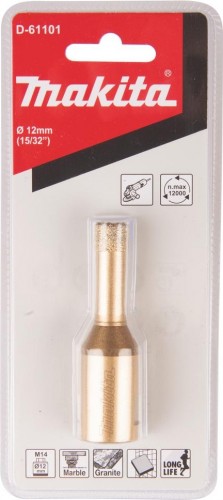 Алмазная коронка для сухого сверления MAKITA D-61101 м14x2, 12мм - изображение 2