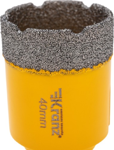 Алмазная коронка для сухого сверления Kranz KR-92-1019 по керамограниту и железобетону М14, 40мм - изображение 4