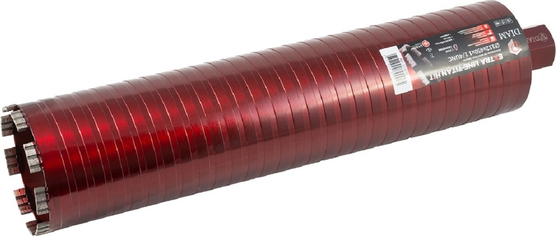 Алмазная коронка для сухого сверления DIAM САСС 112x450х5x1,1/4UNC Extra Line Titan HIT (арм. бетон) 313039 - изображение 2