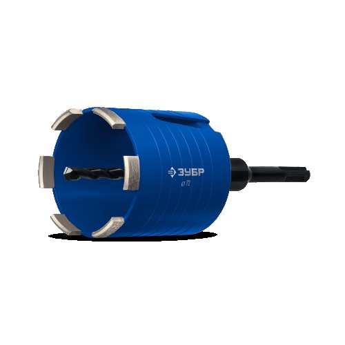 Алмазная коронка для сухого сверления ЗУБР АСК D72 мм для подрозетников 29875-72