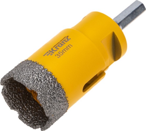 Алмазная коронка для сухого сверления Kranz KR-92-1017 по керамограниту и железобетону М14, 35мм - изображение 2