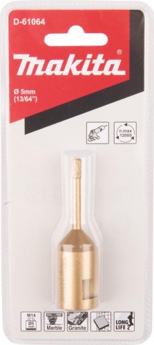 Алмазная коронка для сухого сверления MAKITA D-61064 м14x2, 5мм - изображение 2