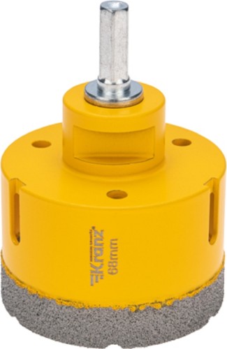 Алмазная коронка для сухого сверления Kranz KR-92-1025 по керамограниту и железобетону М14, 68мм