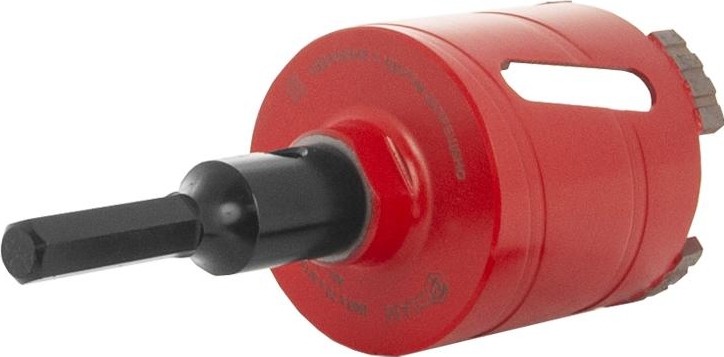 Алмазная коронка для сухого сверления DIAM Сверло Сух. 68 HEX (бетон) 311116 - изображение 2