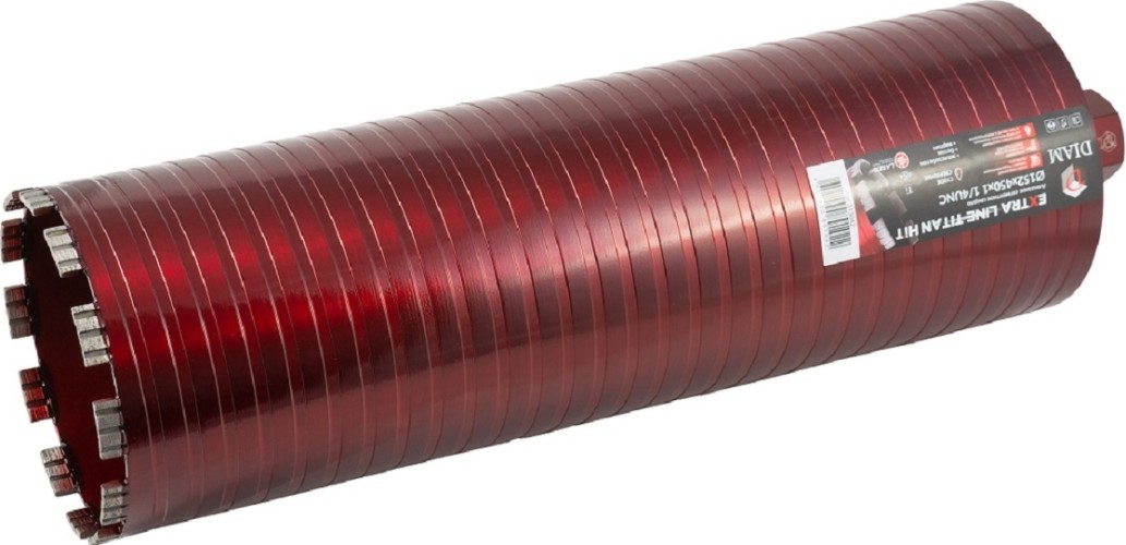 Алмазная коронка для сухого сверления DIAM САСС 152x450х6x1,1/4UNC Extra Line Titan HIT (арм. бетон) 313042 - изображение 2