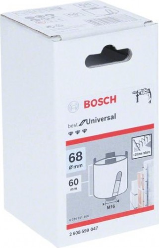 Алмазная коронка для сухого сверления BOSCH Holy Grail 68 мм 2608599047 - изображение 2