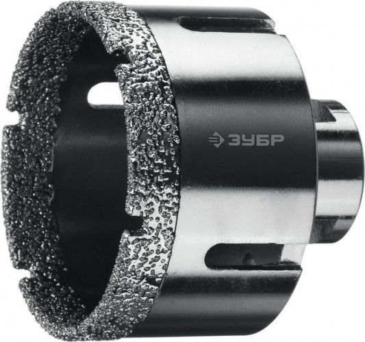 Алмазная коронка для сухого сверления ЗУБР d=60 х 35, M14 Профессионал 29865-60