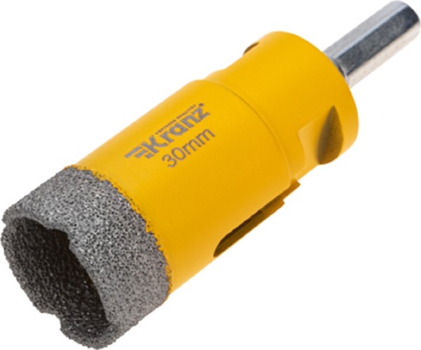 Алмазная коронка для сухого сверления Kranz KR-92-1014 по керамограниту и железобетону М14, 30мм - изображение 2