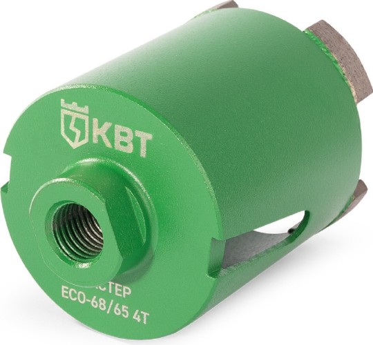 Алмазная коронка для сухого сверления КВТ 102554 ECO-68/ 65 4T серия Мастер