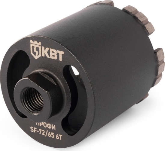 Алмазная коронка для сухого сверления КВТ 102559 SF-72/ 65 6T серия ПРОФИ