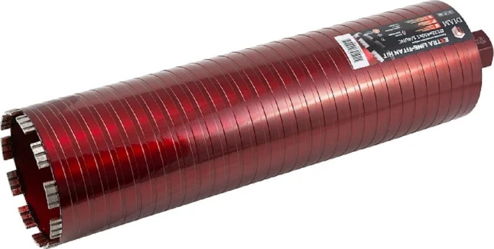 Алмазная коронка для сухого сверления DIAM САСС 132x450х6x1,1/4UNC Extra Line Titan HIT (арм. бетон) 313041 - изображение 3
