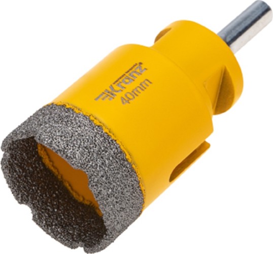 Алмазная коронка для сухого сверления Kranz KR-92-1019 по керамограниту и железобетону М14, 40мм - изображение 2