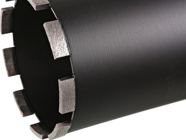 Алмазная коронка по железобетону HANSKONNER H1055-11-112 LASER 112 мм, 1 1/4", l=450мм - изображение 2