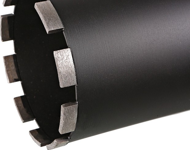 Алмазная коронка по железобетону HANSKONNER H1055-11-122 LASER 122 мм, 1 1/4", l=450мм - изображение 2