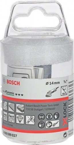 Алмазная коронка X-LOCK BOSCH 14 мм Dry Speed 2608599027 - изображение 2