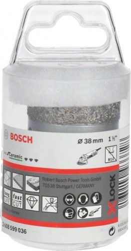 Алмазная коронка X-LOCK BOSCH 38 мм Dry Speed 2608599036 - изображение 2