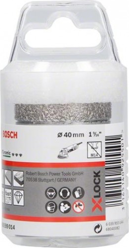 Алмазная коронка X-LOCK BOSCH 40 мм Dry Speed 2608599014 - изображение 2