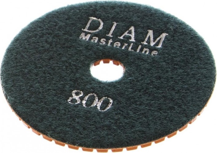 Алмазная тарелка на липучке DIAM АГШК 100*2,5 №800 Master Line (мокрая) 000578