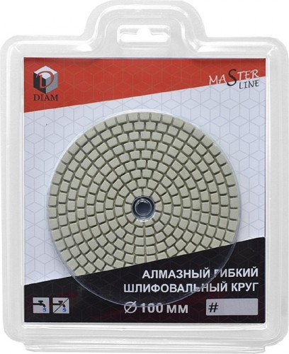 Алмазная тарелка на липучке DIAM АГШК 100*2,5 №50 Master Line (мокрая) 000574 - изображение 3