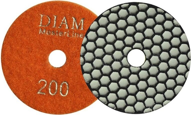 Алмазная тарелка на липучке DIAM АГШК 100*2,0 №200 Master Line (сухая) 000567