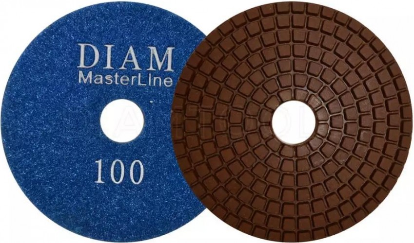 Алмазная тарелка на липучке DIAM АГШК 100*2,5 №100 Master Line (мокрая) 000575