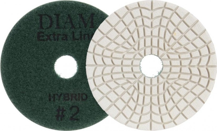 Алмазная тарелка на липучке DIAM АГШК Step-3 100*3 #2 Extra Line Hybrid (сухая/мокрая) 000687