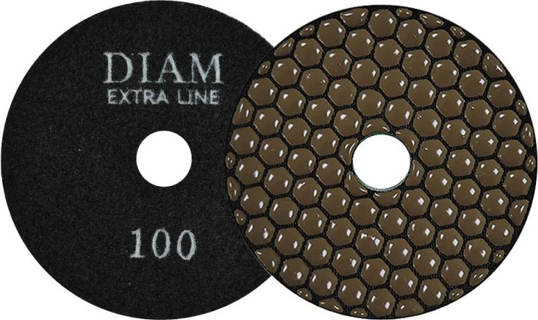 Алмазная тарелка на липучке DIAM АГШК 100*2,0 №100 Extra Line (сухая) 000520
