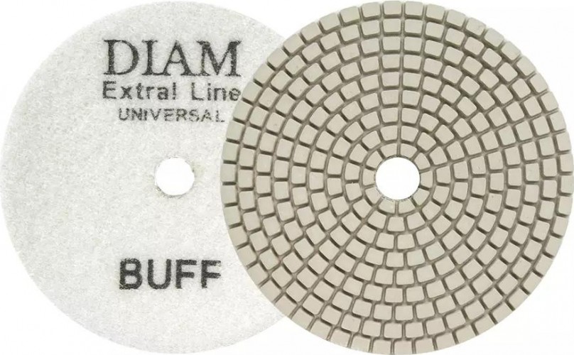 Алмазная тарелка на липучке DIAM АГШК 100*2,5 BUFF Extra Line Universal (сухая/мокрая) 000670