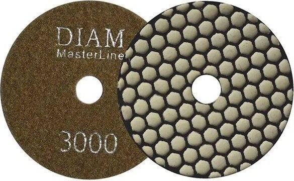 Алмазная тарелка на липучке DIAM АГШК 100*2,0 №3000 Master Line (сухая) 000571