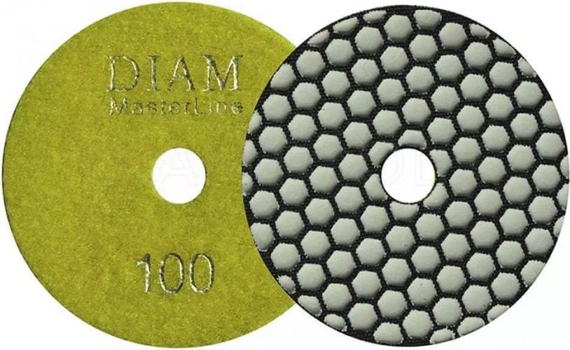 Алмазная тарелка на липучке DIAM АГШК 100*2,0 №100 Master Line (сухая) 000566