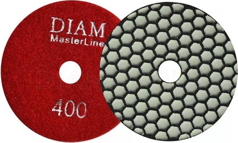 Алмазная тарелка на липучке DIAM АГШК 100*2,0 №400 Master Line (сухая) 000568
