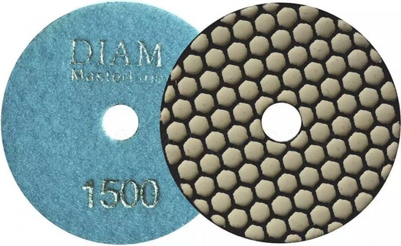 Алмазная тарелка на липучке DIAM АГШК 100*2,0 №1500 Master Line (сухая) 000570