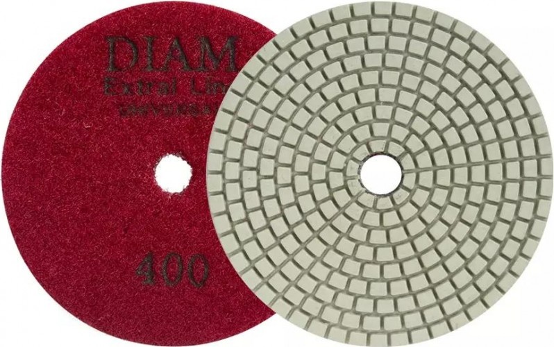 Алмазная тарелка на липучке DIAM АГШК 100*2,5 №400 Extra Line Universal (сухая/мокрая) 000675